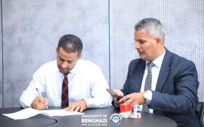 مراسم تسليم واستلام مهام إدارة الدراسات العليا والتدريب بجامعة بنغازي